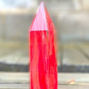 Red melting quartz tower (Sold)